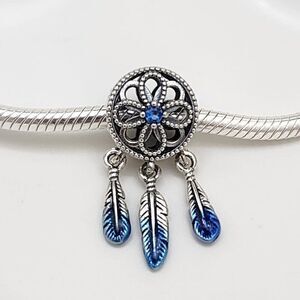Pandora Sterling Silver Blue Dreamcatcher Charm